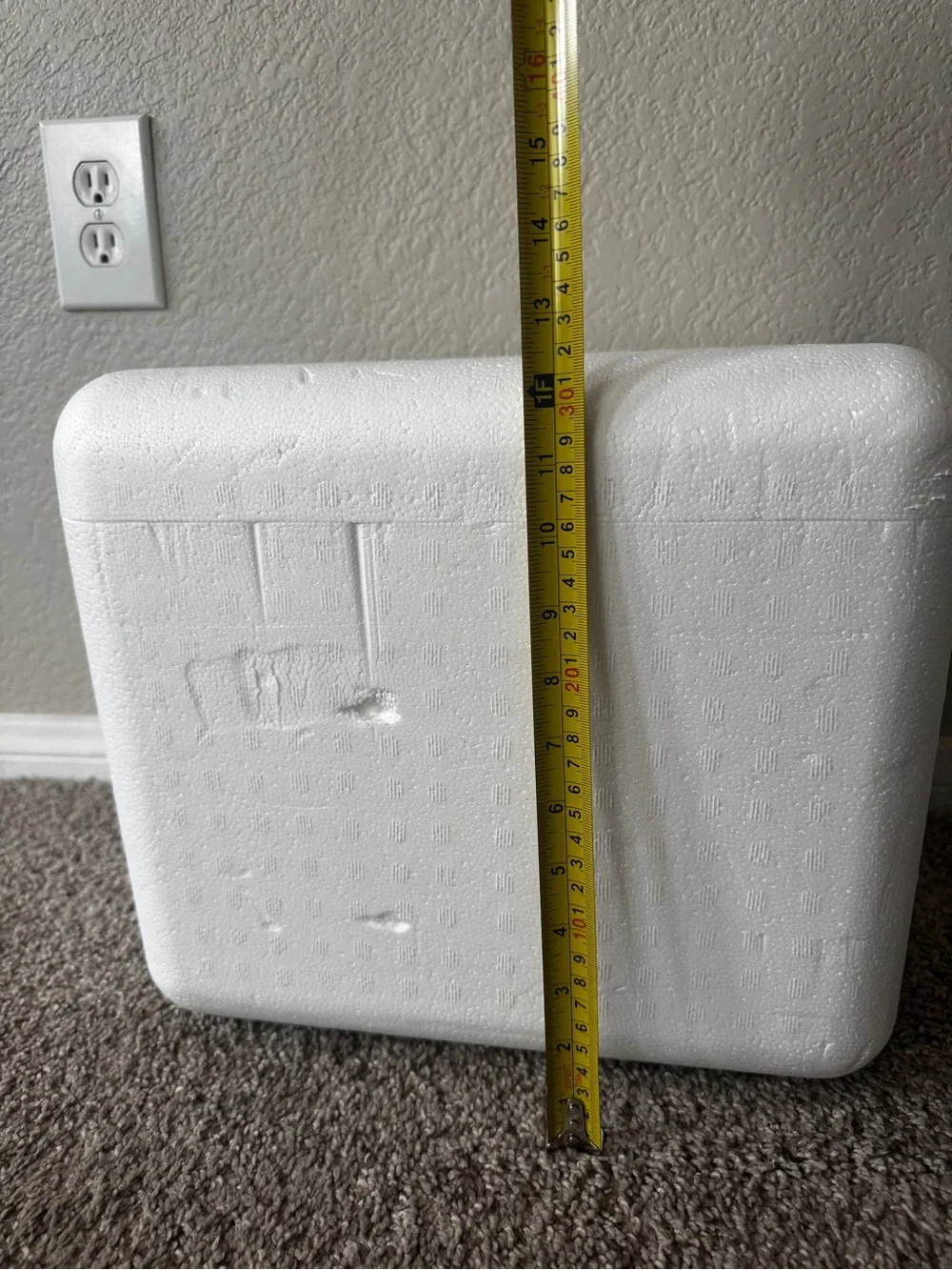 Thick Styrofoam Cooler Box with Lid / Insulated Shipping Cooler